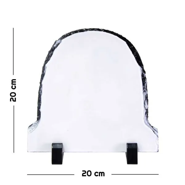 Doğal Taş Çerçeve Oval 20x20cm