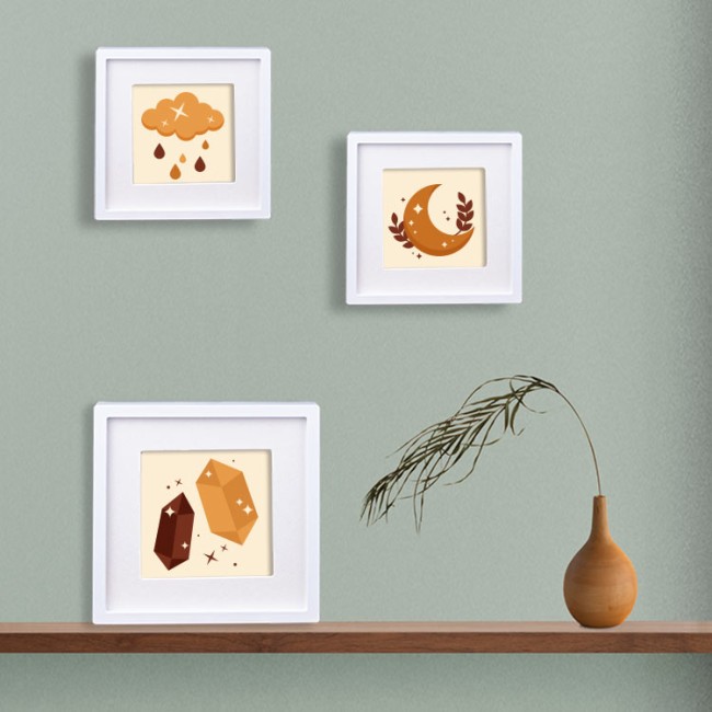 Pola Çerçeve Paspartulu - 13,5cm 3'lü Paket