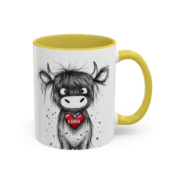 Sevimli Öküz Tasarımlı Kupa Bardak 🐂❤️