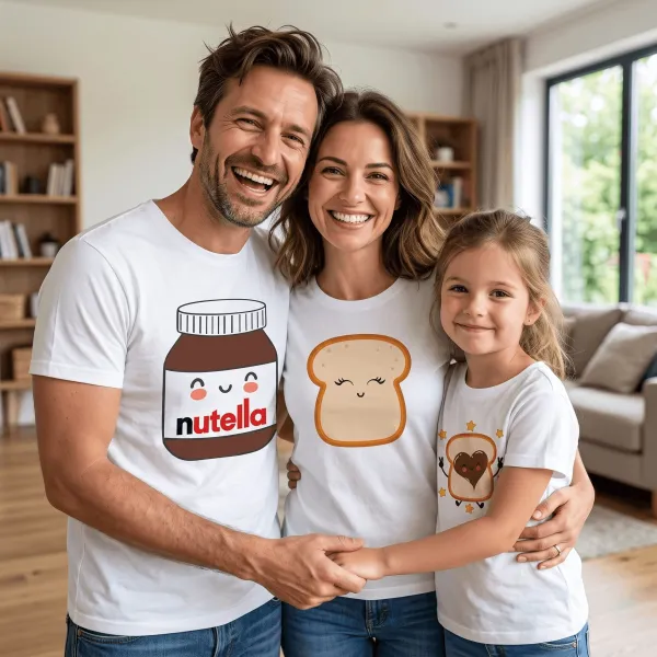 Aile Tişört Kombini Nutella